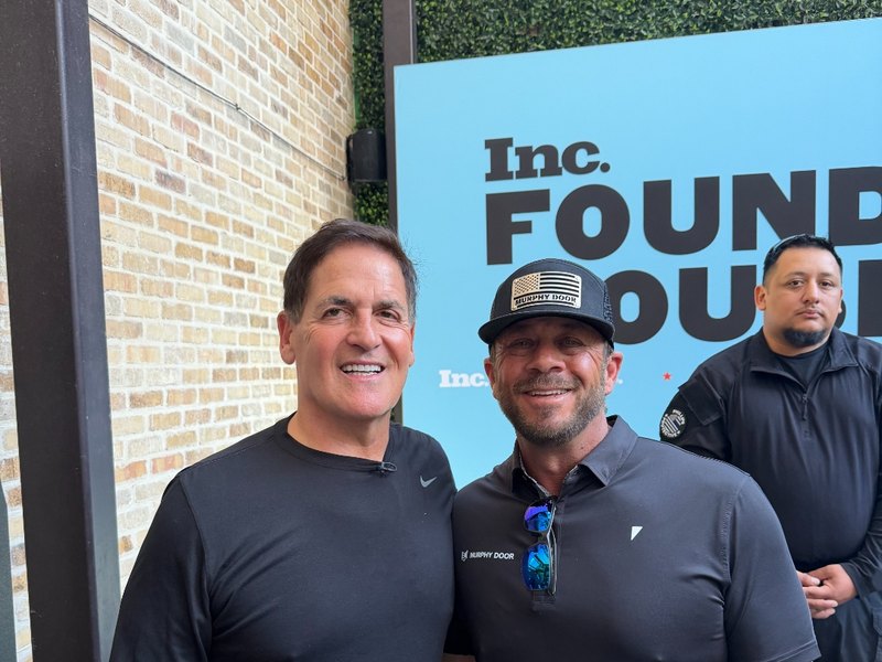 Jeremy with Mark Cuban at Inc Founders House